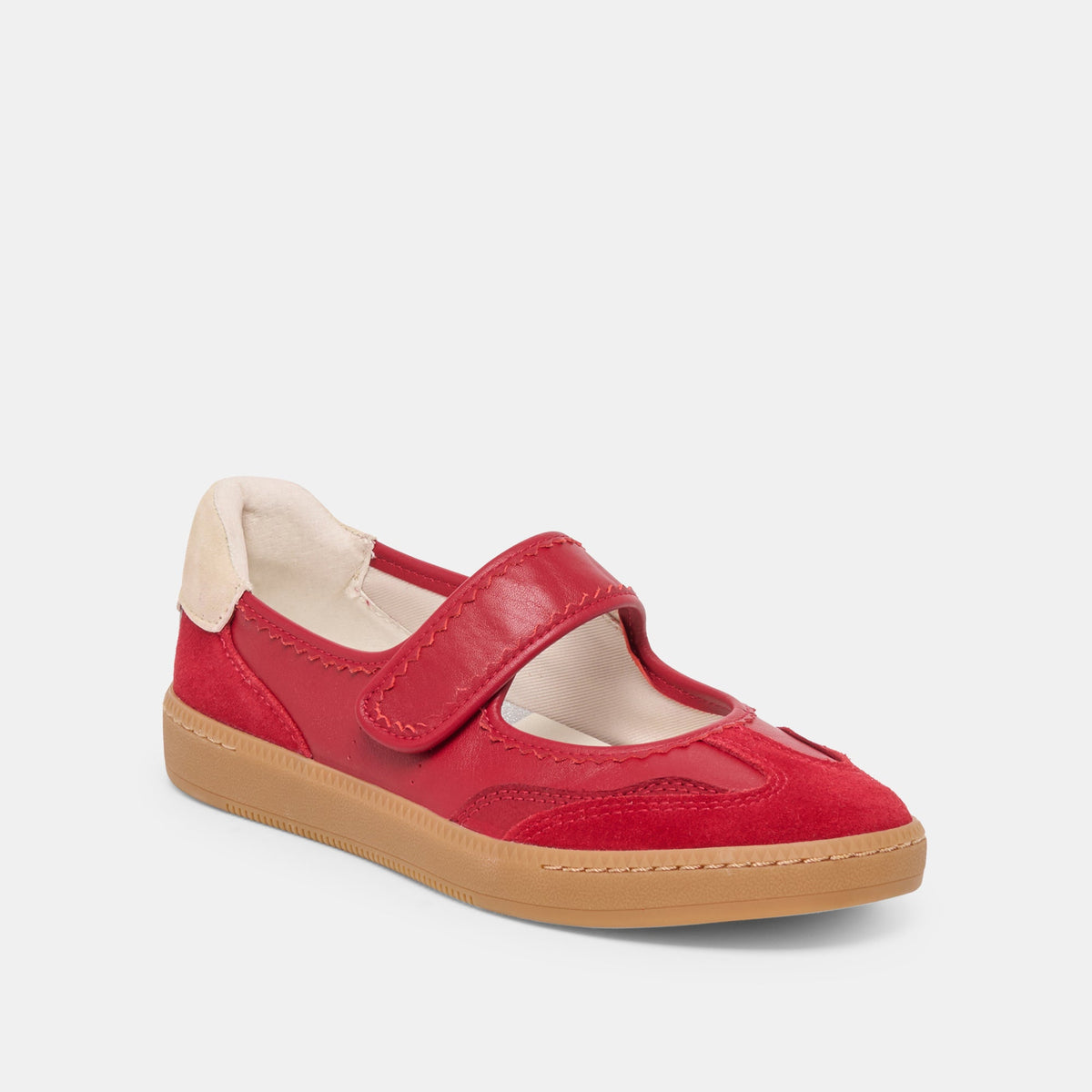 Dolce Vita SHOES | Nanet Crimson Leather Sneakers