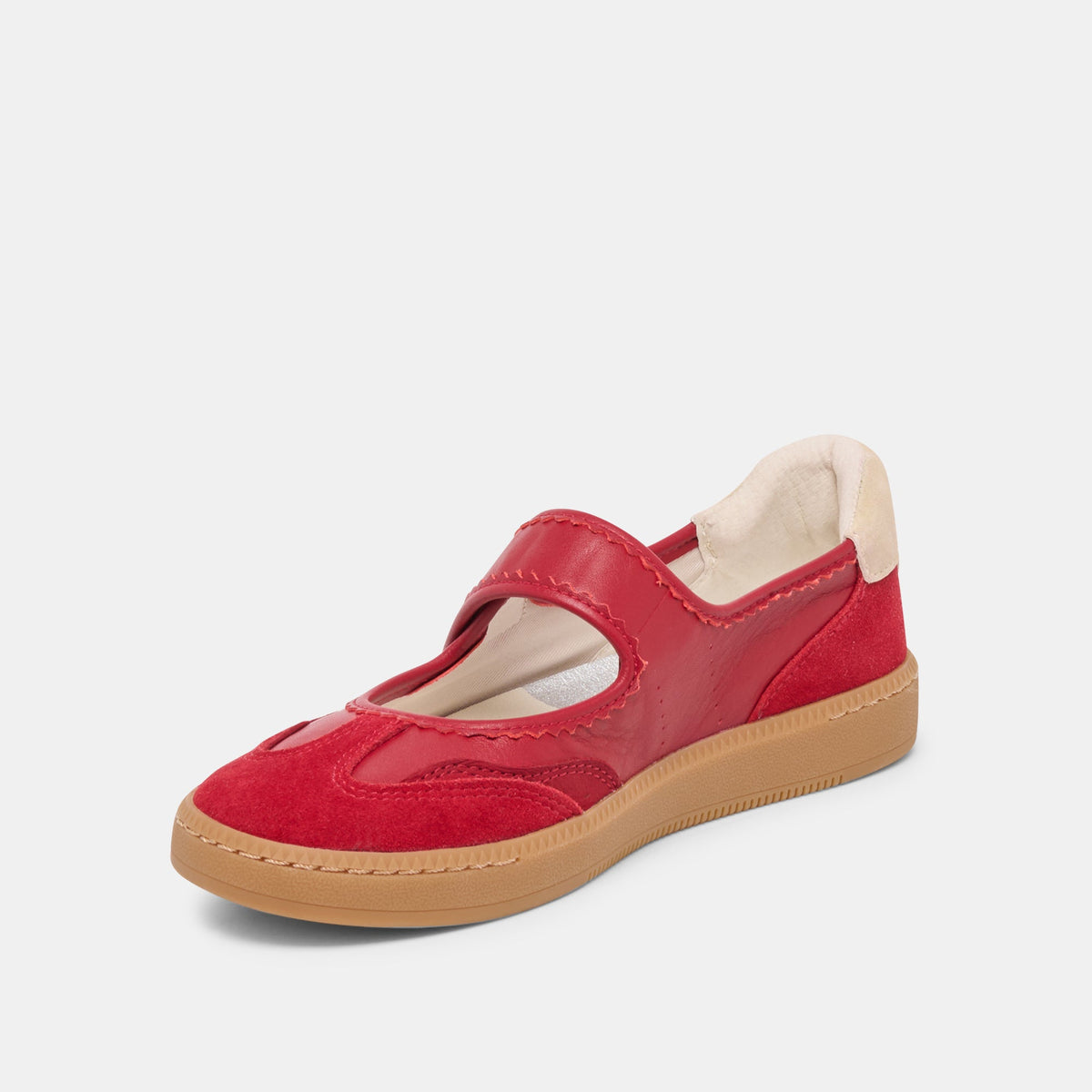 Dolce Vita SHOES | Nanet Crimson Leather Sneakers