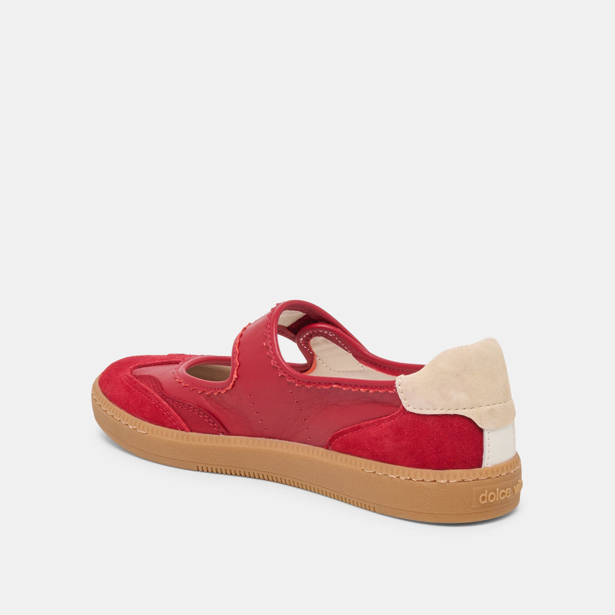 Dolce Vita SHOES | Nanet Crimson Leather Sneakers