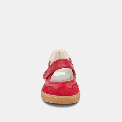 Dolce Vita SHOES | Nanet Crimson Leather Sneakers