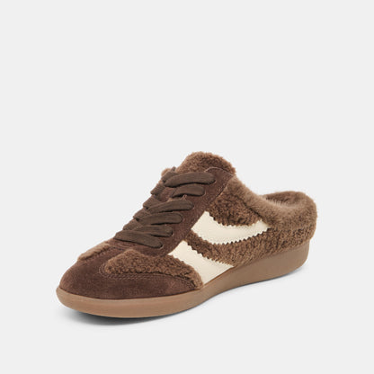 Dolce Vita SHOES | Merit Slide Plush Dk Brown Plush Sneakers
