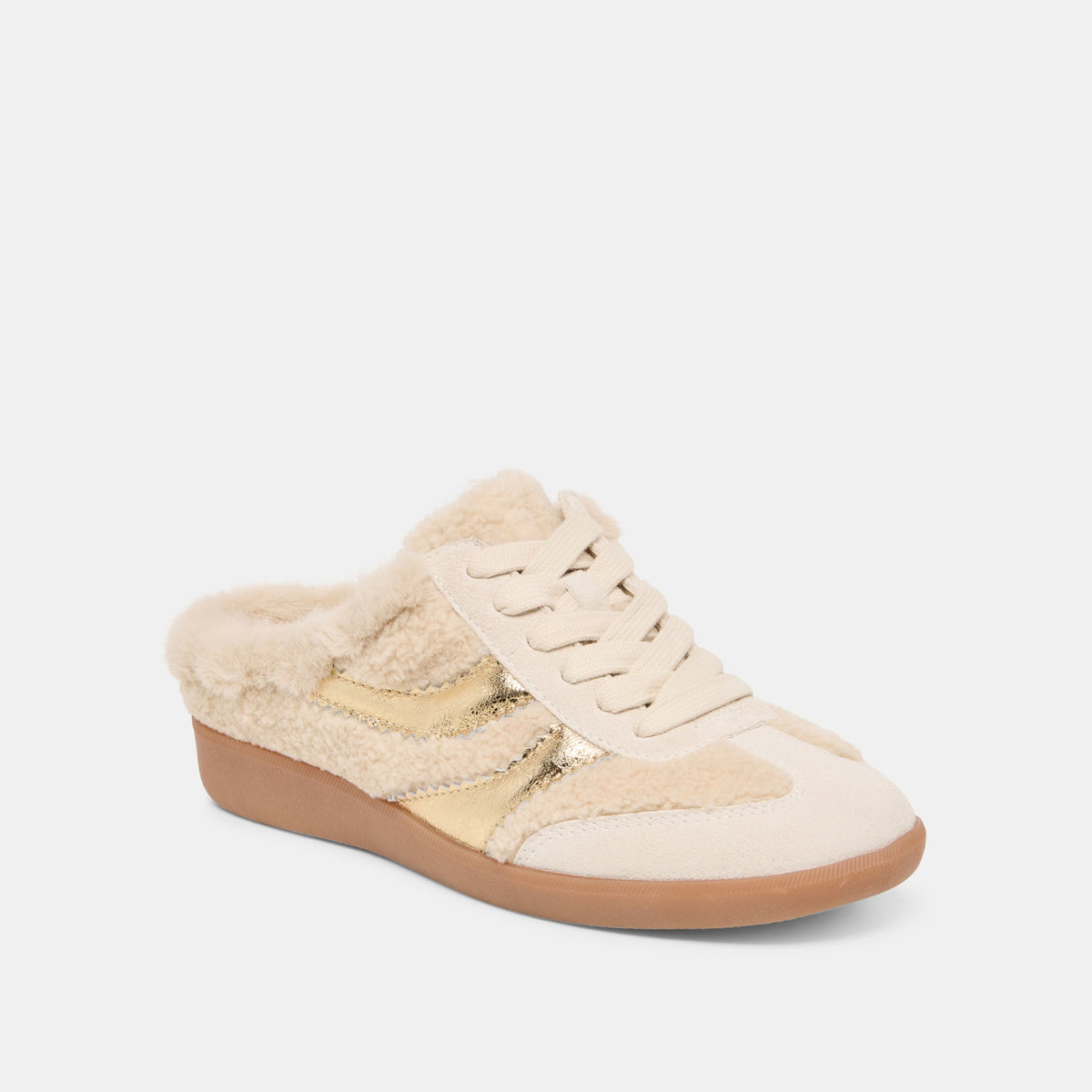 Dolce Vita SHOES | Merit Slide Plush Natural Multi Plush Sneakers