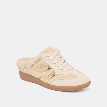 Dolce Vita SHOES | Merit Slide Plush Natural Multi Plush Sneakers