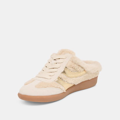 Dolce Vita SHOES | Merit Slide Plush Natural Multi Plush Sneakers