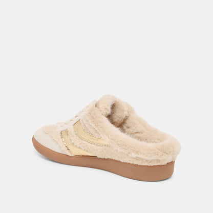 Dolce Vita SHOES | Merit Slide Plush Natural Multi Plush Sneakers