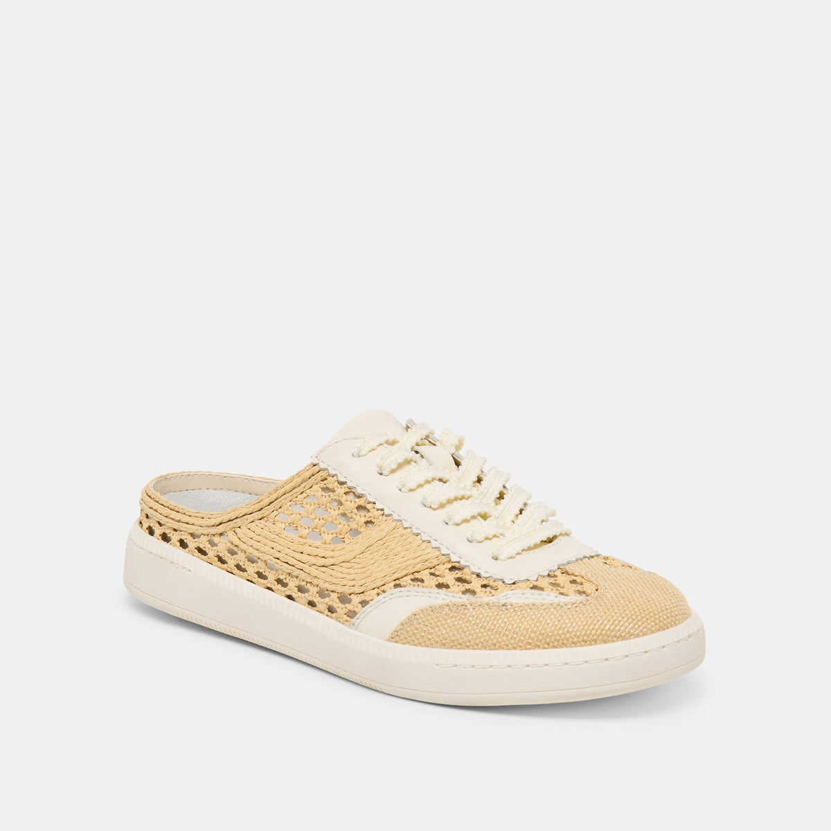 Dolce Vita SHOES | NOTICE SLIDE WOVEN SNEAKERS LT NATURAL WOVEN RAFFIA
 – Dolce Vita