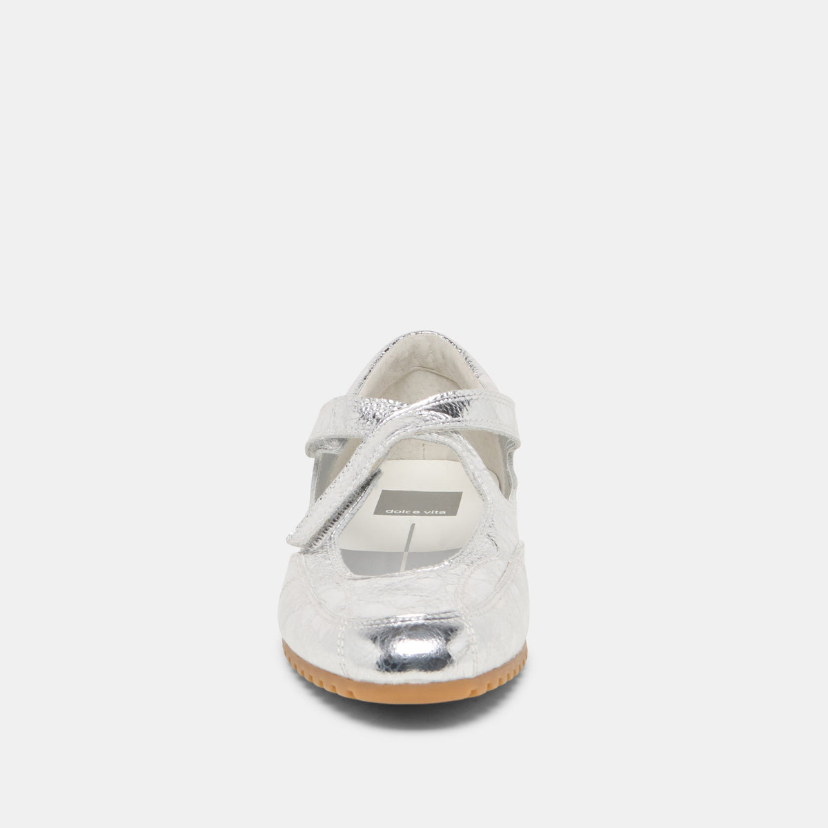 Dolce Vita SHOES | YONO Silver Distressed Leather Ballet Sneaker Flats