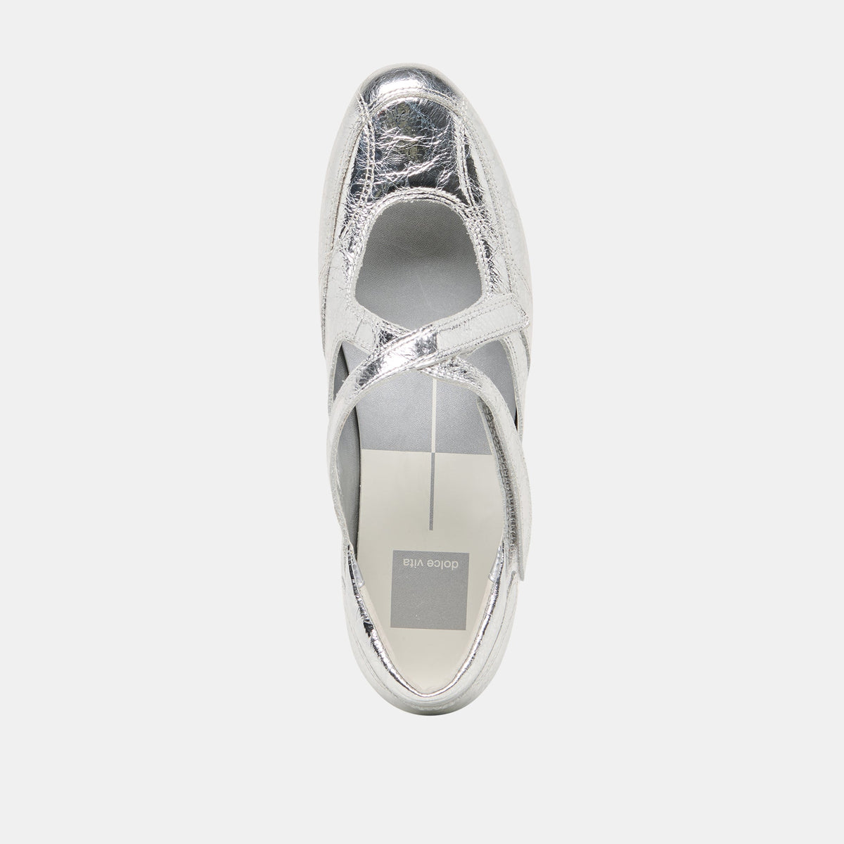 Dolce Vita SHOES | YONO Silver Distressed Leather Ballet Sneaker Flats