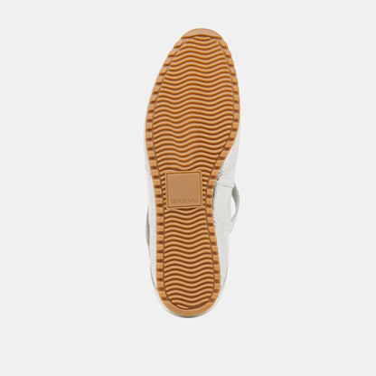 Dolce Vita SHOES | YONO Silver Distressed Leather Ballet Sneaker Flats