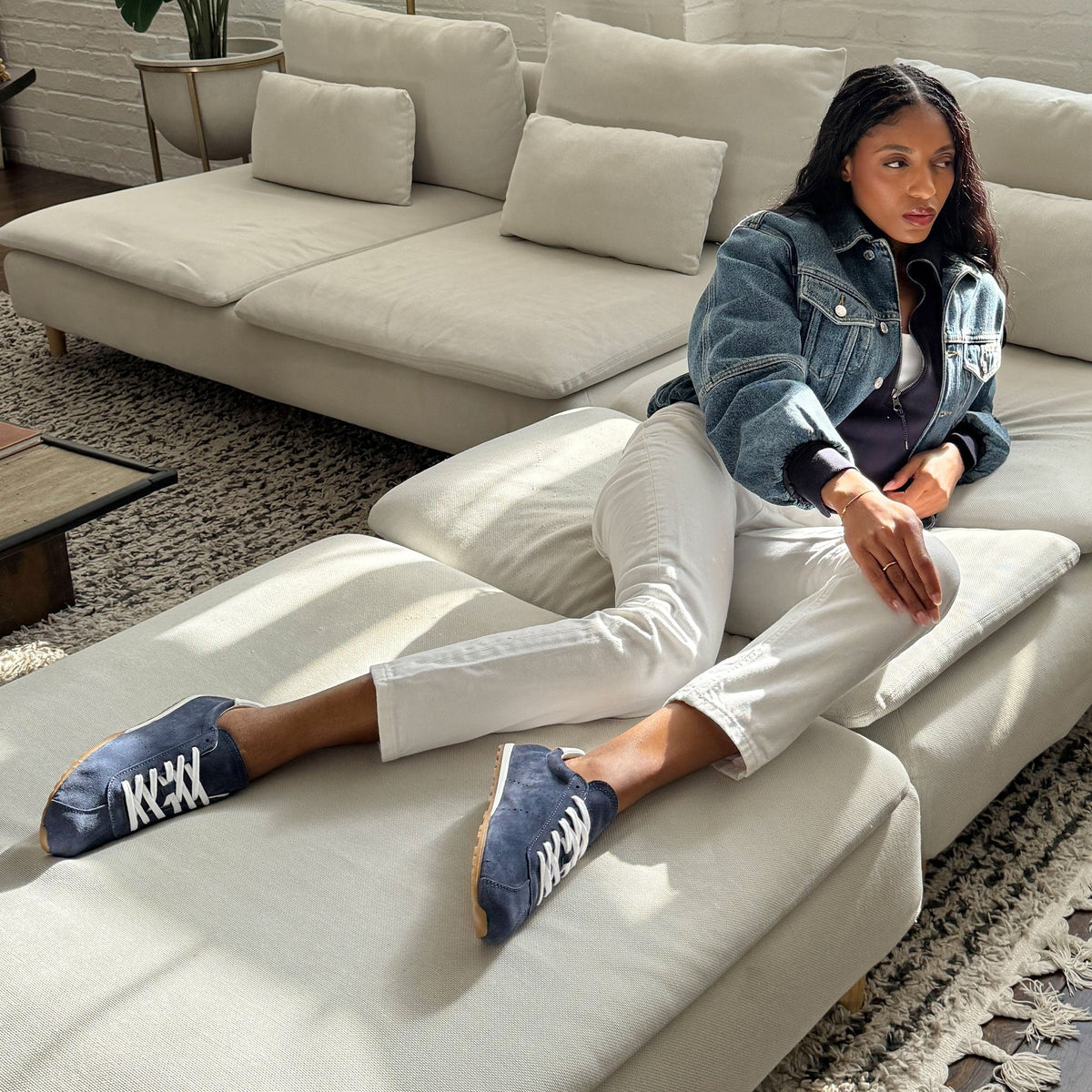 Dolce Vita SHOES | Serina Navy Suede Sneakers