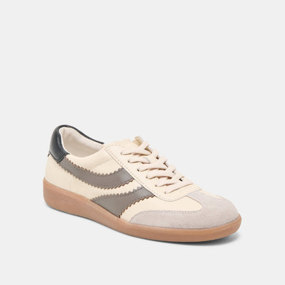 Dolce Vita SHOES | Merit White Grey Leather Sneakers