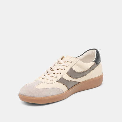 Dolce Vita SHOES | Merit White Grey Leather Sneakers