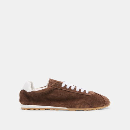 Dolce Vita SHOES | Serina Dk Brown Suede Sneakers