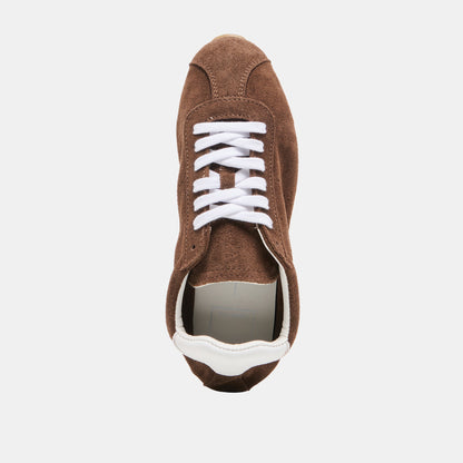 Dolce Vita SHOES | Serina Dk Brown Suede Sneakers