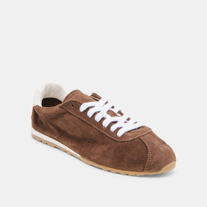 Dolce Vita SHOES | Serina Dk Brown Suede Sneakers
