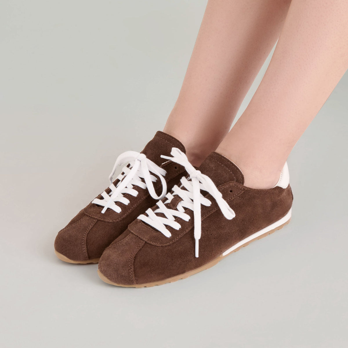 Dolce Vita SHOES | Serina Dk Brown Suede Sneakers