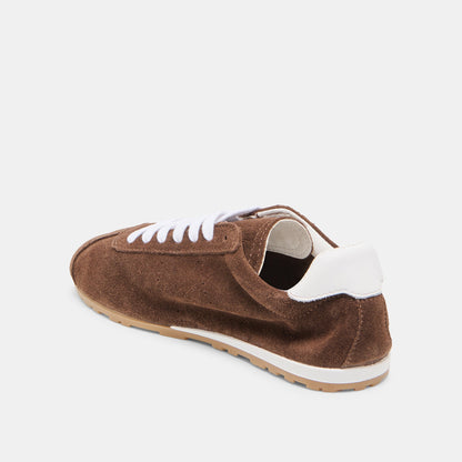Dolce Vita SHOES | Serina Dk Brown Suede Sneakers