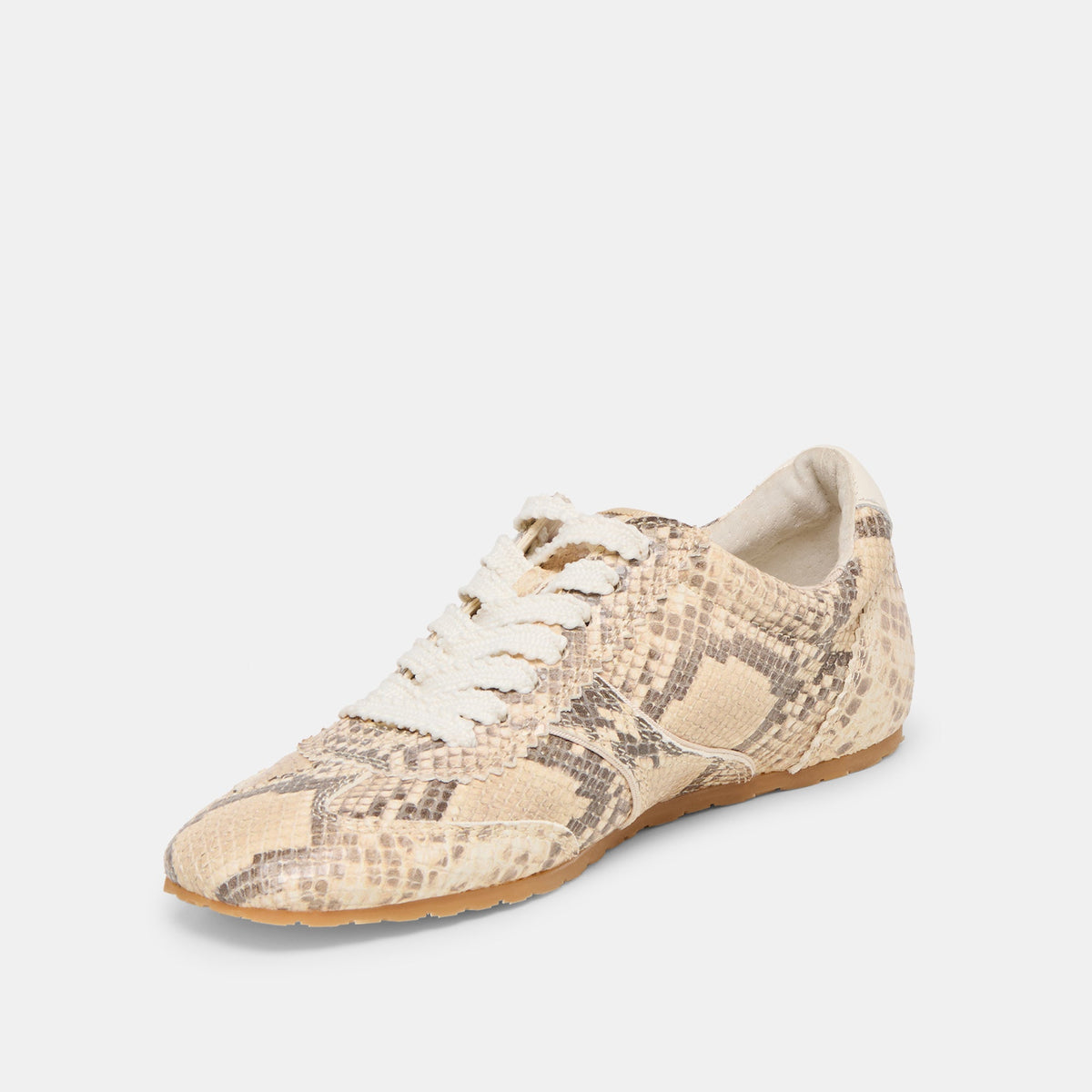 Dolce Vita SHOES | Dorie Natural Snake Embossed Leather Sneakers