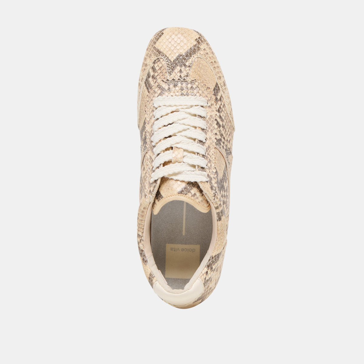 Dolce Vita SHOES | Dorie Natural Snake Embossed Leather Sneakers