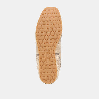 Dolce Vita SHOES | Dorie Natural Snake Embossed Leather Sneakers