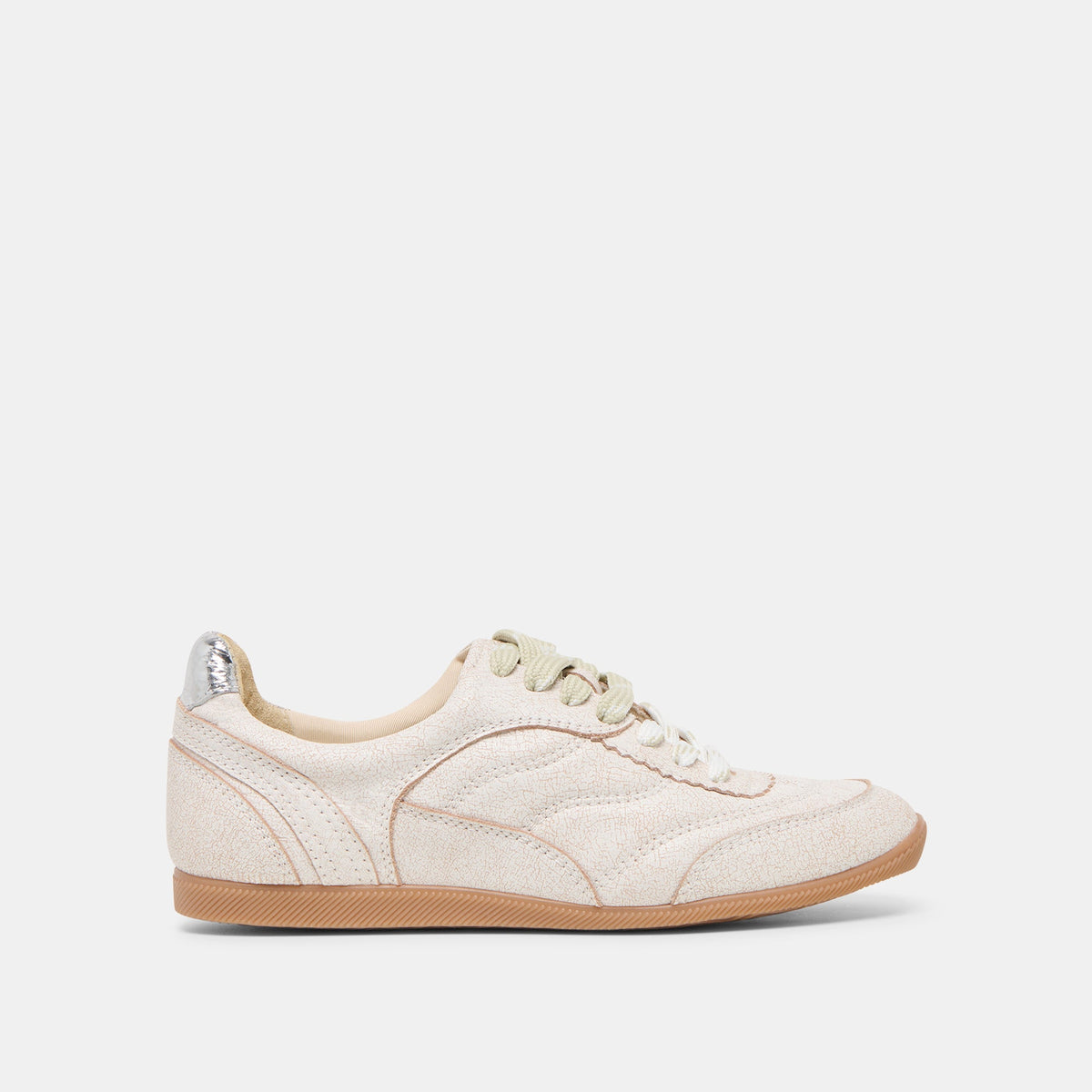 Dolce Vita SHOES | Laini Off White Crackled Leather Sneakers