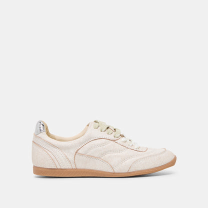 Dolce Vita SHOES | Laini Off White Crackled Leather Sneakers