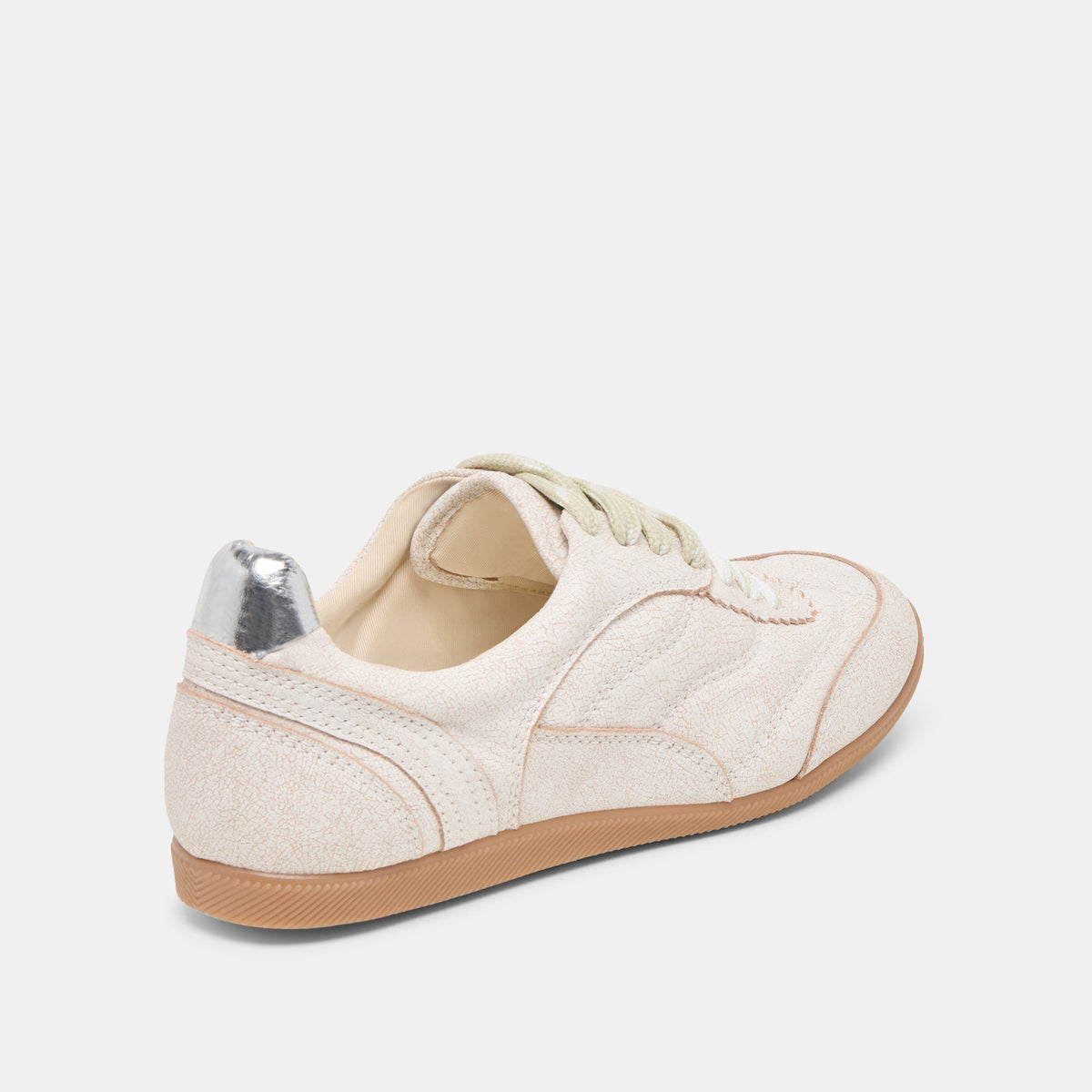 Dolce Vita SHOES | Laini Off White Crackled Leather Sneakers