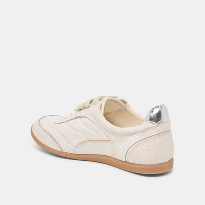 Dolce Vita SHOES | Laini Off White Crackled Leather Sneakers