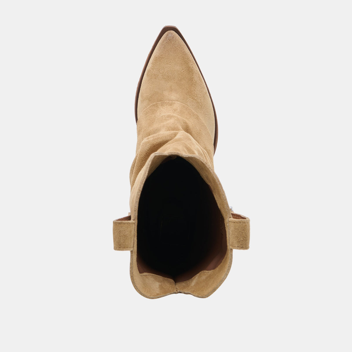 Dolce Vita SHOES | ROGUE Camel Suede Mid-Calf Western Slouch Boots