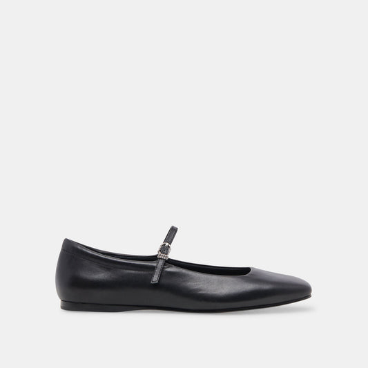 Dolce Vita SHOES | Reyes Black Leather Ballet Flats