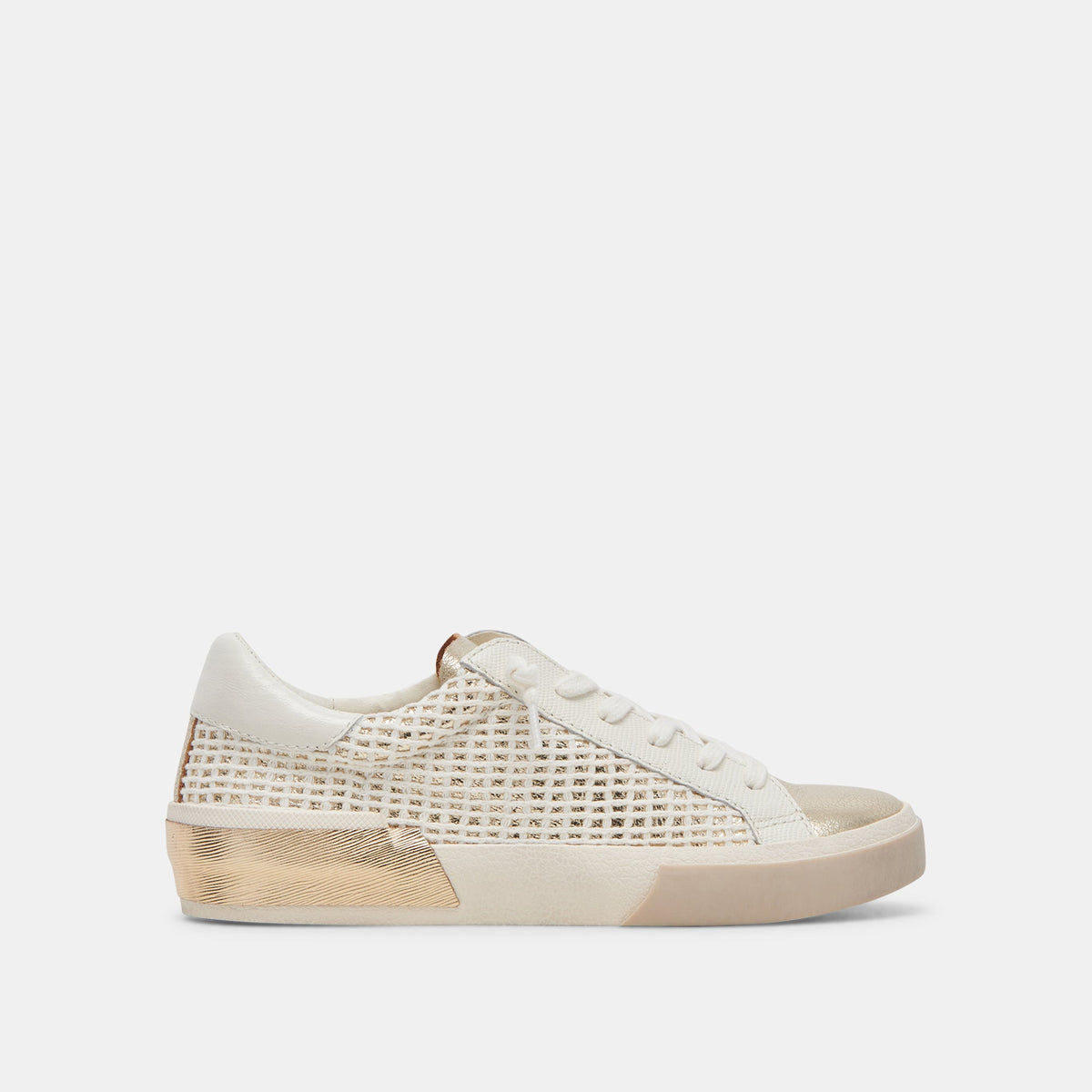 Dolce Vita SHOES | ZINA SNEAKERS BONE GOLD WOVEN
 – Dolce Vita