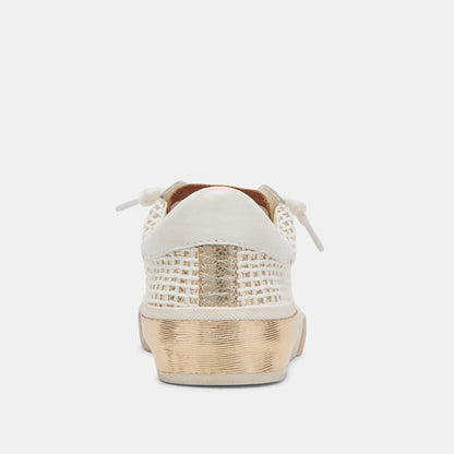 Dolce Vita SHOES | ZINA SNEAKERS BONE GOLD WOVEN
 – Dolce Vita