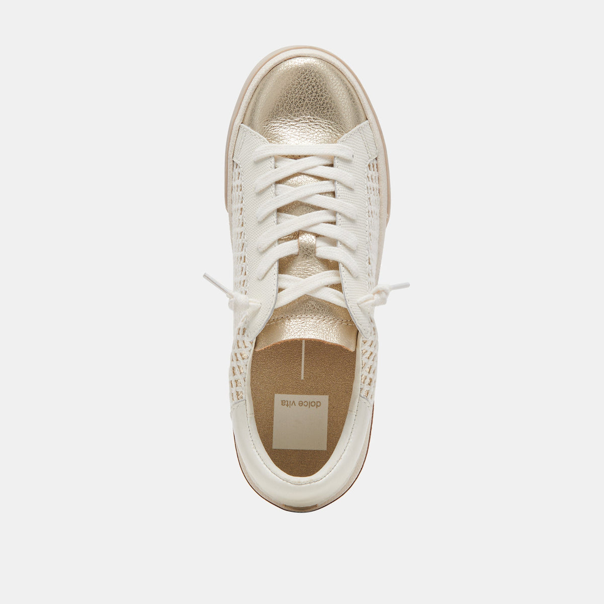 Dolce Vita SHOES | ZINA SNEAKERS BONE GOLD WOVEN
 – Dolce Vita