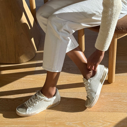 Dolce Vita SHOES | ZINA SNEAKERS BONE GOLD WOVEN
 – Dolce Vita