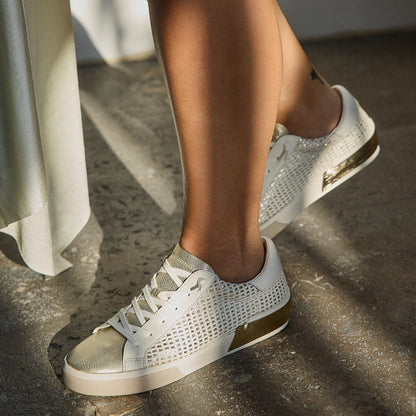 Dolce Vita SHOES | ZINA SNEAKERS BONE GOLD WOVEN
 – Dolce Vita