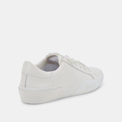 Dolce Vita SHOES | Zina 306 Sneakers White Recycled Leather | White Leather Sneakers
 – Dolce Vita
