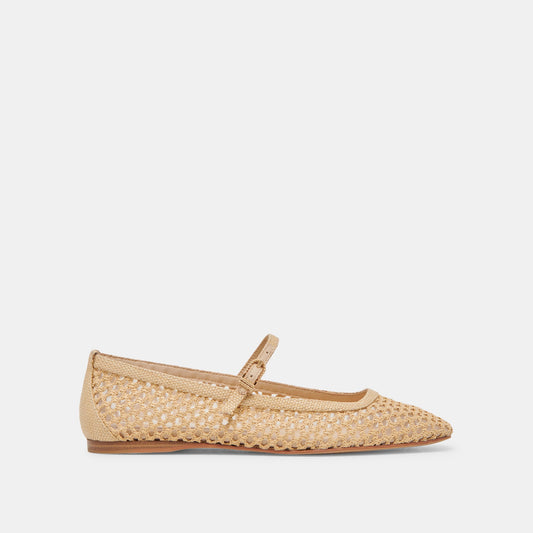 Dolce Vita SHOES | Reyes Lt Natural Woven Raffia Ballet Flats