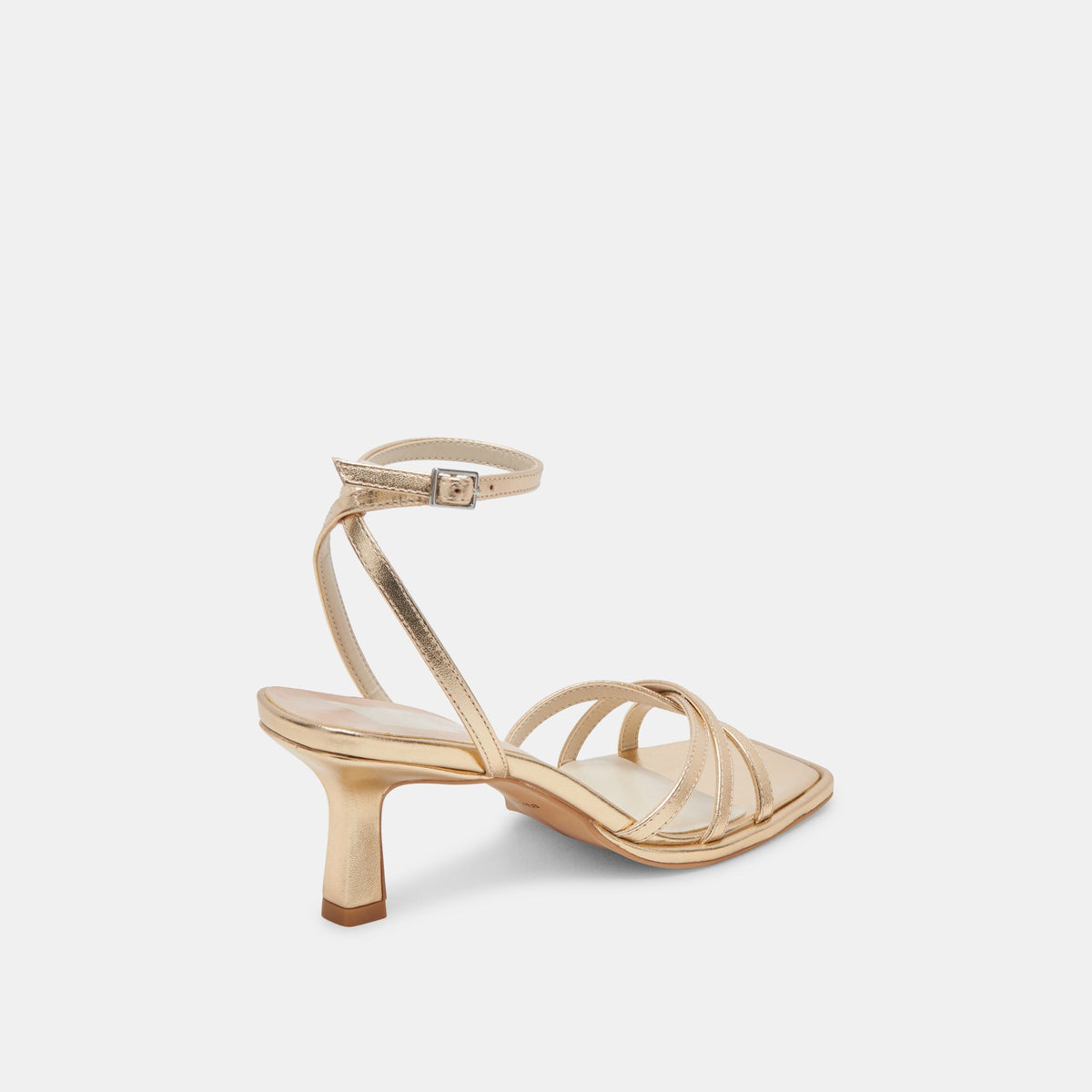 Dolce Vita SHOES | Manji Light Gold Metallic Leather Heels
