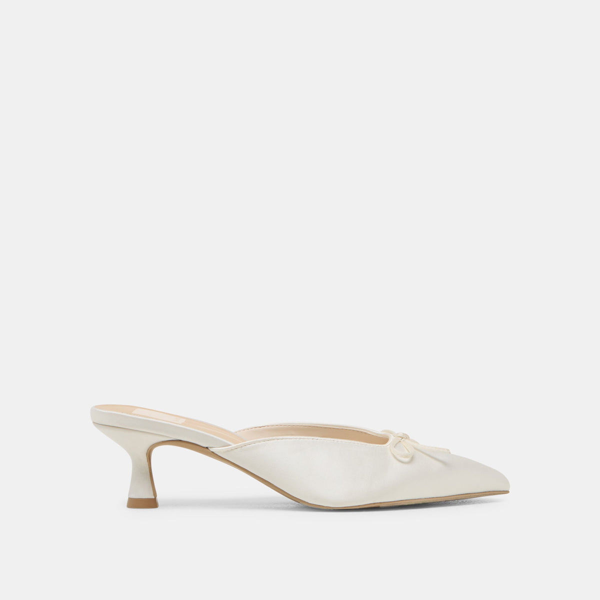 Dolce Vita SHOES | Cleo Off White Satin Heels