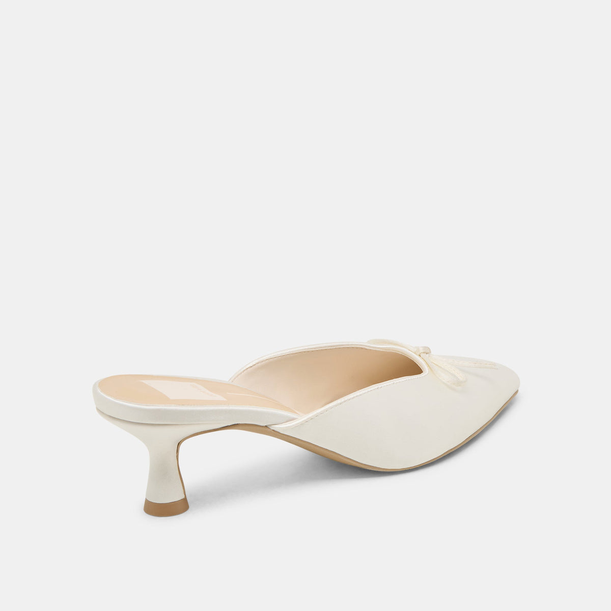 Dolce Vita SHOES | Cleo Off White Satin Heels