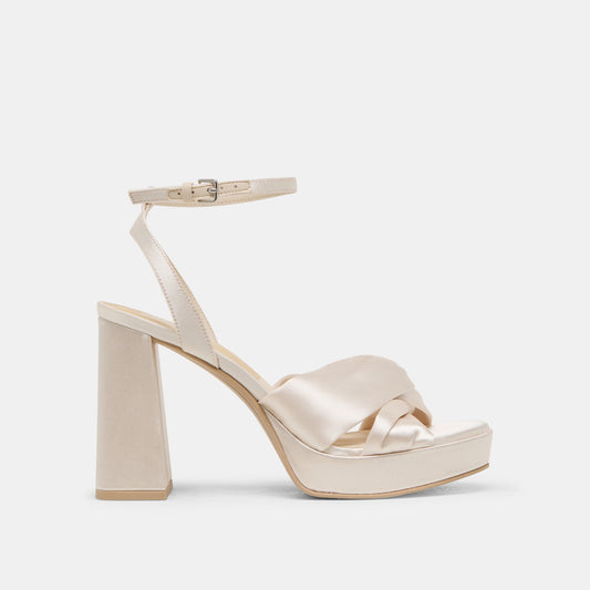 Dolce Vita SHOES | PARLO HEELS IVORY SATIN
 – Dolce Vita