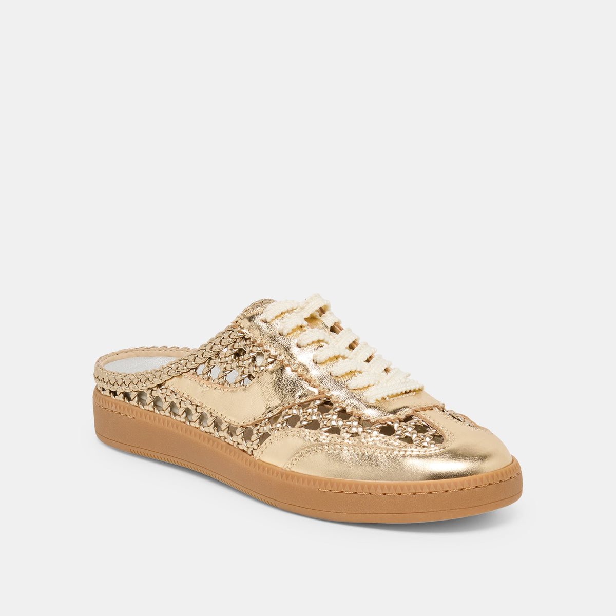 Dolce Vita SHOES | Notice Slide Gold Woven Stella Sneakers