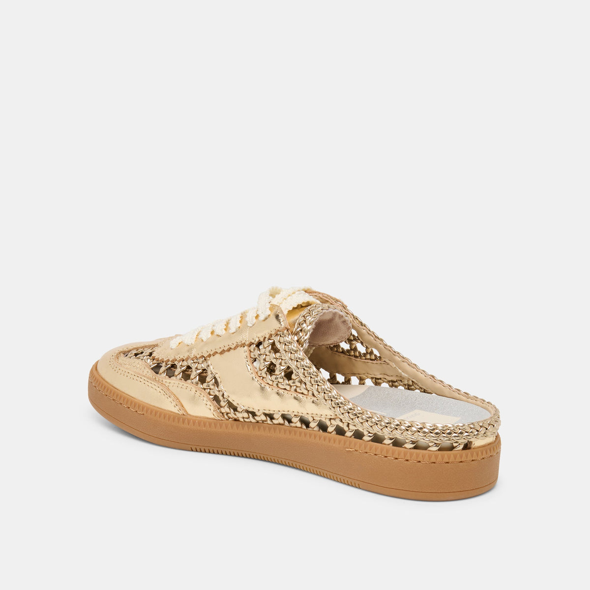 Dolce Vita SHOES | Notice Slide Gold Woven Stella Sneakers