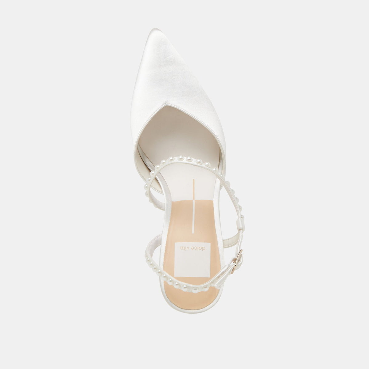 Dolce Vita SHOES | KAMRA PEARL HEELS TRUE WHITE SATIN
 – Dolce Vita