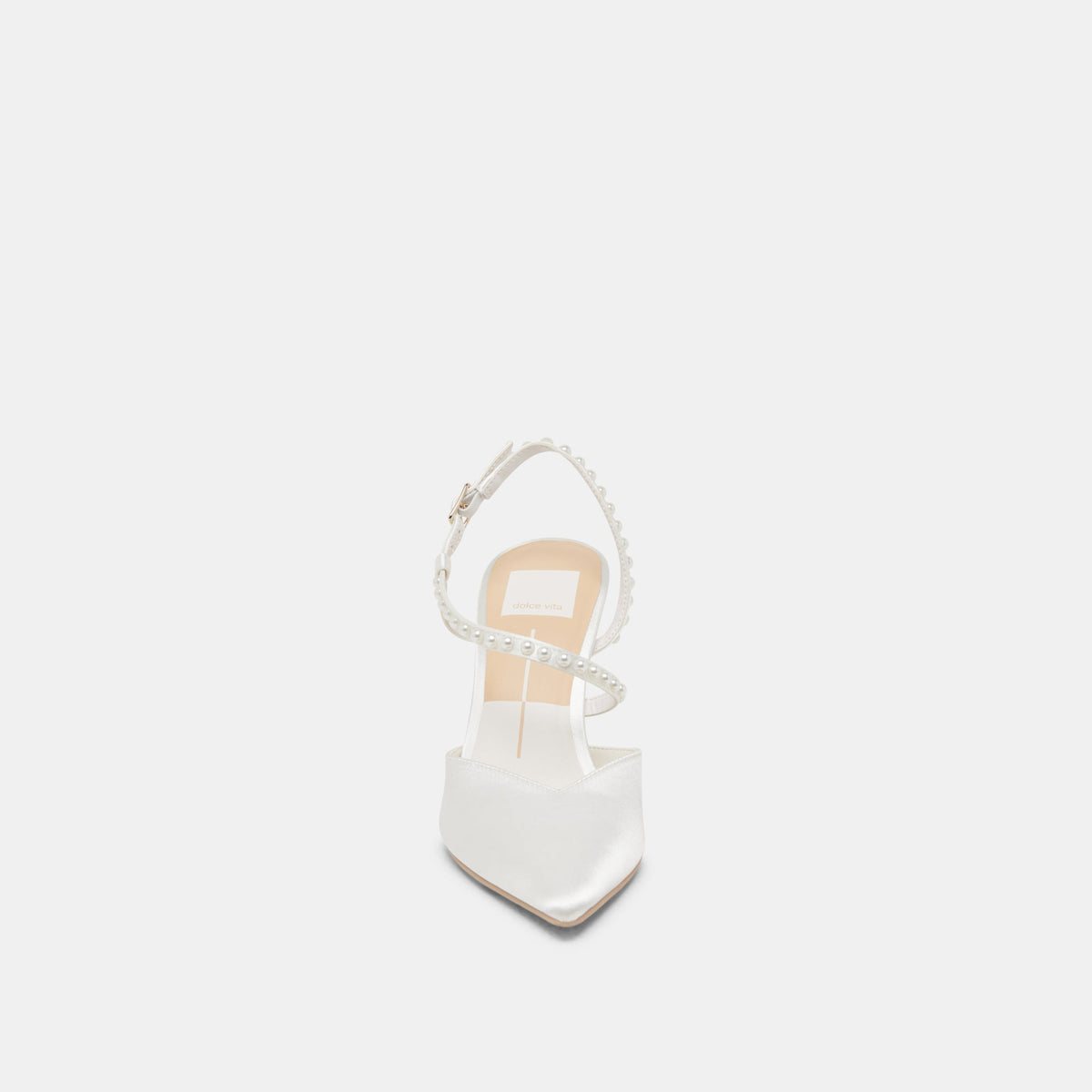 Dolce Vita SHOES | KAMRA PEARL HEELS TRUE WHITE SATIN
 – Dolce Vita