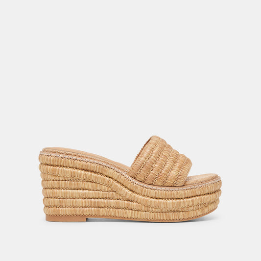 Dolce Vita SHOES | Throne Lt Natural Raffia Wedges