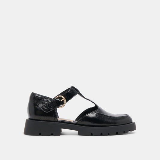 Dolce Vita SHOES | EMILIO FLATS MIDNIGHT CRINKLE PATENT LEATHER
 – Dolce Vita