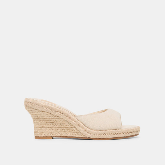 Dolce Vita SHOES | Vaya Ecru Linen Wedges