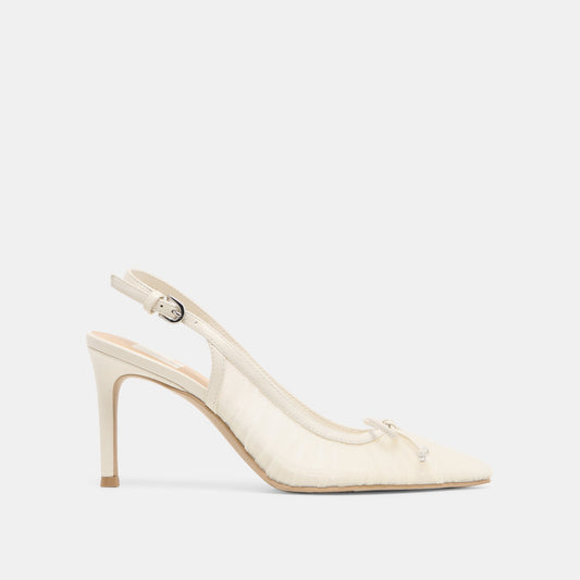 Dolce Vita SHOES | Yela White Tulle Heels