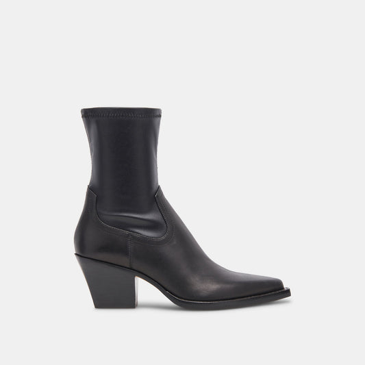 Dolce Vita SHOES | Rutger Boots Black Leather | Women's Black Leather Mid-Ankle Boots
 – Dolce Vita